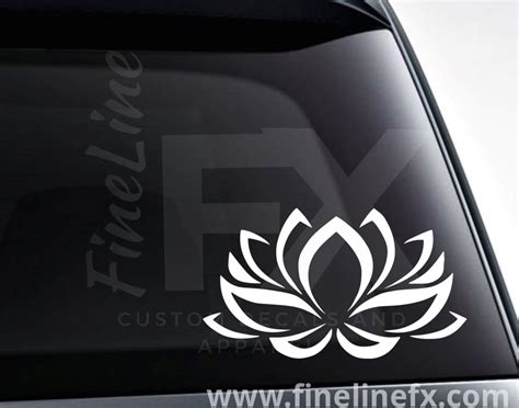 Lotus Flower Vinyl Decal Sticker