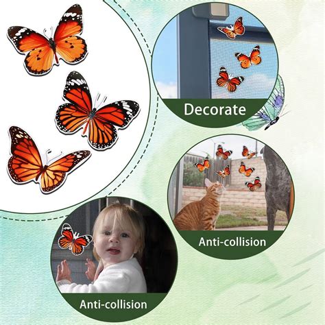 6 Pcs Butterfly Screen Magnets for Fridge Decorative Double Sided