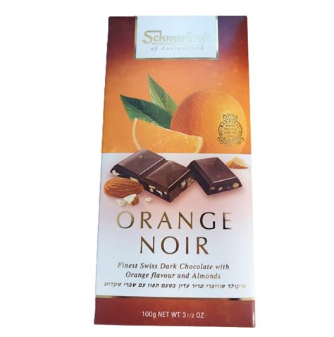 Schmerling S Orange Noir Chocolate Bar Grams From Israel Kosher