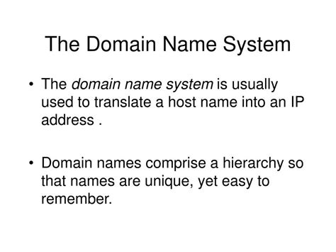 Ppt The Domain Name System Powerpoint Presentation Free Download