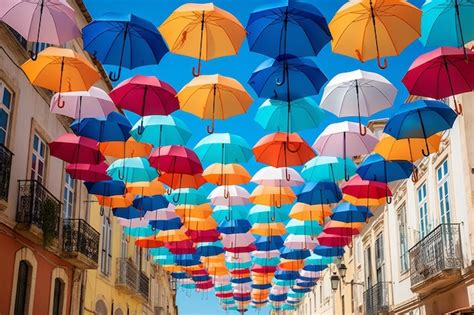 Premium AI Image | Unveiling the Mesmerizing Umbrella Sky Project A ...