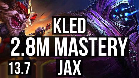 Kled Vs Jax Top M Mastery Games Rank Kled