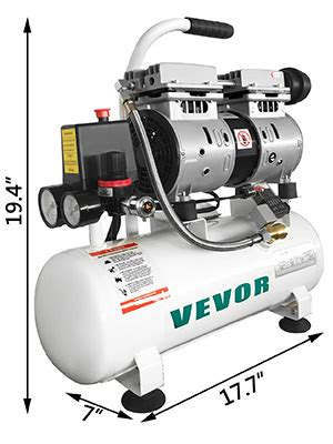 Vevor Compressore D Aria Senza Olio Ultra Silenzioso Da Galloni