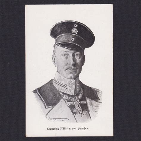 Germany Postcard Crown Prince Wilhelm Uniform Wwi Unused Europe