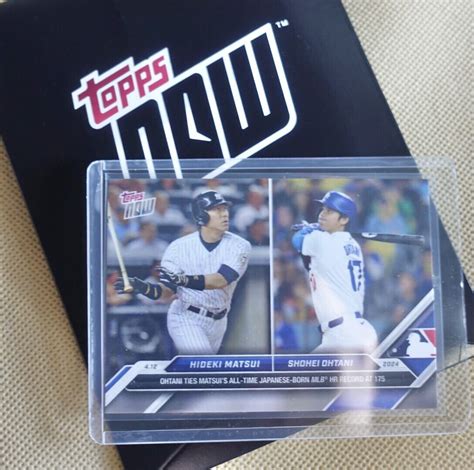 Yahooオークション 大谷翔平 Topps Now 松井秀喜 ドジャース 日本人