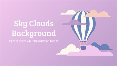 Sky Clouds Google Slides theme and PowerPoint presentation