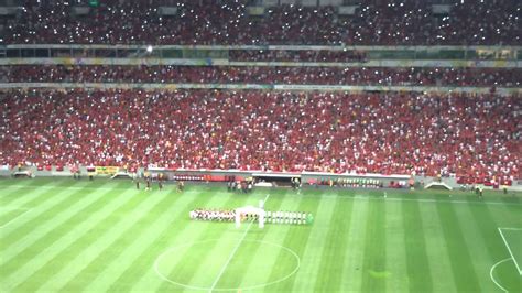 Torcida Do Flamengo Cantando O Hino Nacional Youtube