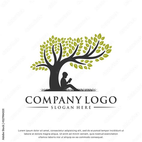 education.tree logo.modern design.vector illustration concept Stock ...