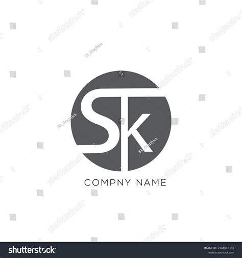 Stk Letter Logo Design 10 Vector Stock Vector Royalty Free 2144016303