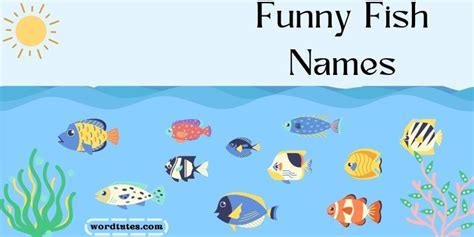 Funny Fish Names - Witty And Whimsical - Word Tutes