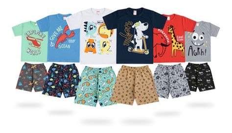 Kit Lote 10 Conjunto Roupa Infantil Menino Masculino Atacado Frete grátis