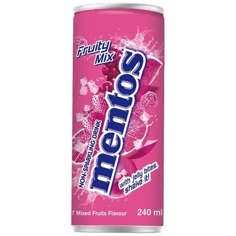 Mentos negazirano bezalkoholno piće sa ukusom voćnog miksa 240ml