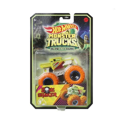 Hot Wheels Monster Truck Świecący w Ciemności mix wzorów