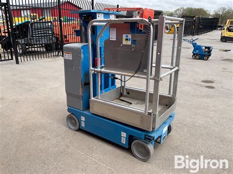 Genie Gr Electric Self Propelled Vertical Manlift Bigiron Auctions