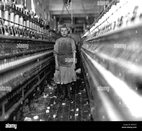 American Child Labour In A Cotton Spinning Mill Photographed By Lewis