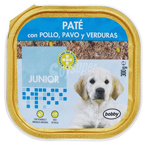 Bobby Comida Perro Pate Pollo Pavo Y Verduras Junior Razas Medianas Y