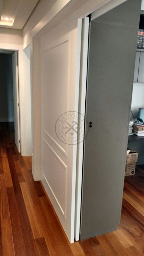Trilho Porta De Correr Embutido - Porta de correr com sistema de trilho embutido, modelo EXCLUSIVO ...
