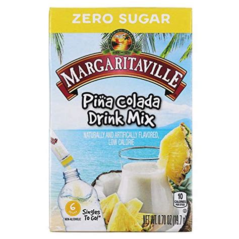 Margaritaville Singles To Go Drink Mix Variety Pack 3 Flavors 2 Boxes Each Pina Colada