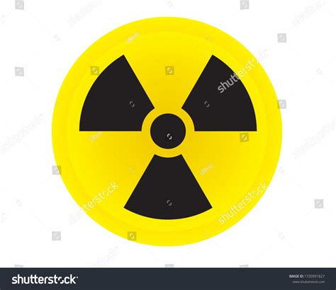 Ionizing Radiation Symbol Attention Hazard Warning Stock Vector Royalty Free 1720991827