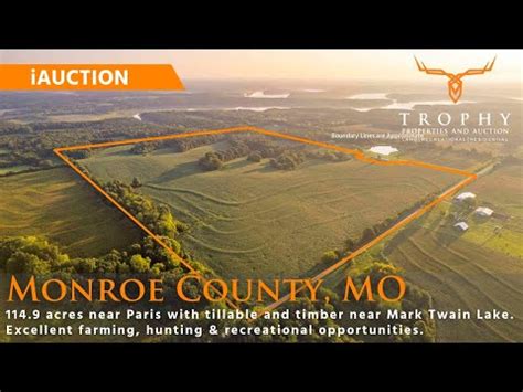 114 9 Acres In Monroe County MO Land IAuction Near Mark Twain Lake