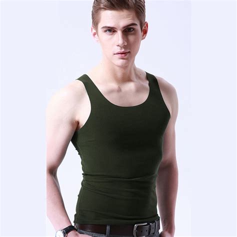 2018 New Brand Mens T Shirts Summer Cotton Slim Fit Men Tank Tops