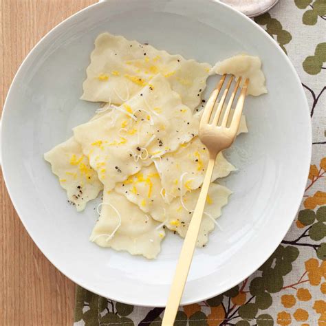 Pecorino Ravioli With Orange Zest Recipe The Food Wine Test Kitchen