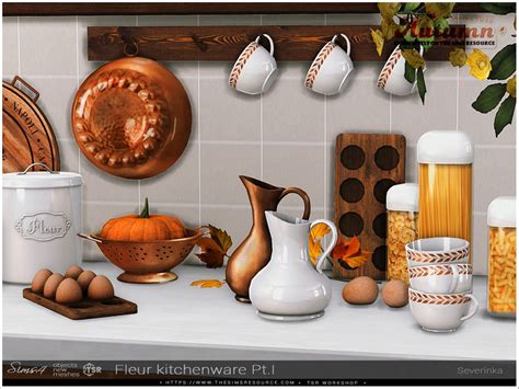 The Sims Resource Fleur Kitchenware Pti