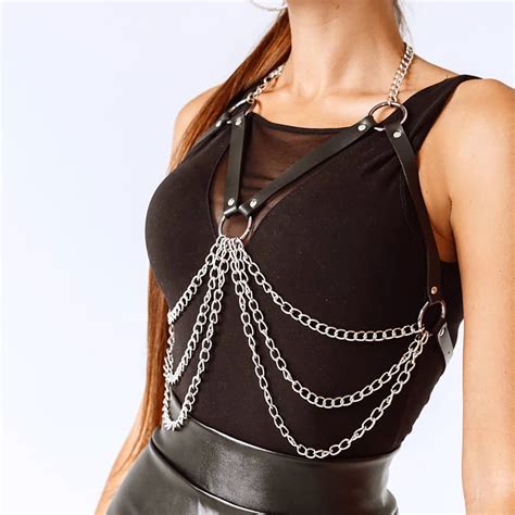 Women Sexy Harnss Belt Harness Corset Leather Lingerie Suspenders For Women Body Harness Gothic