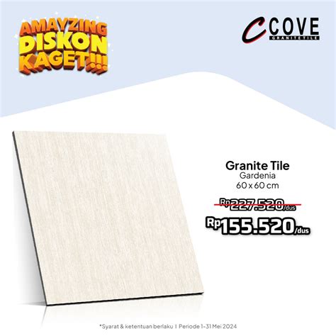 Jual Cove Granite Tile Gardenia X Granit Keramik Lantai Shopee