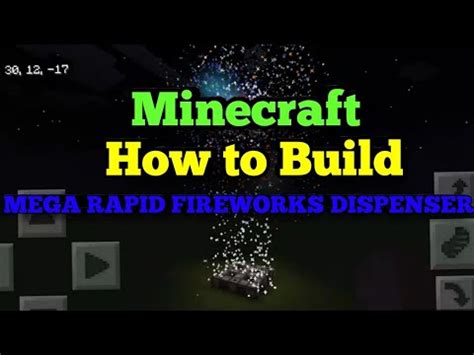 How to build : Mega Rapid Fireworks Dispenser - Minecraft - YouTube