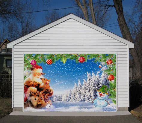 3D Santa Claus 433 Garage Door Mural | AJ Wallpaper