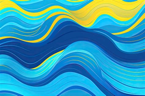 Premium AI Image | Simple and sophisticated abstract wave artwork