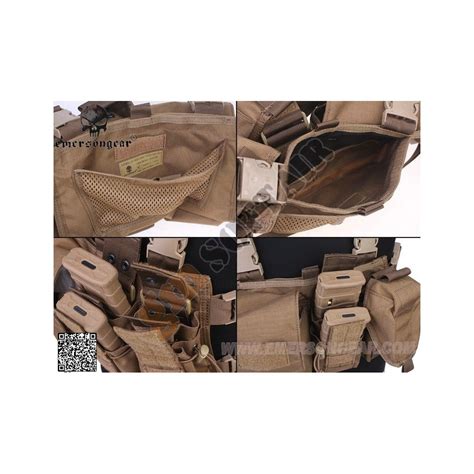 Lightweight Tactical Chest Rig Coyote Brown Em Emerson Gm