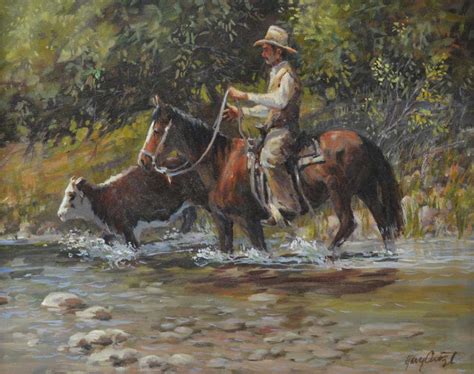 Western Painting Gary Artzt Texas 1935 2011