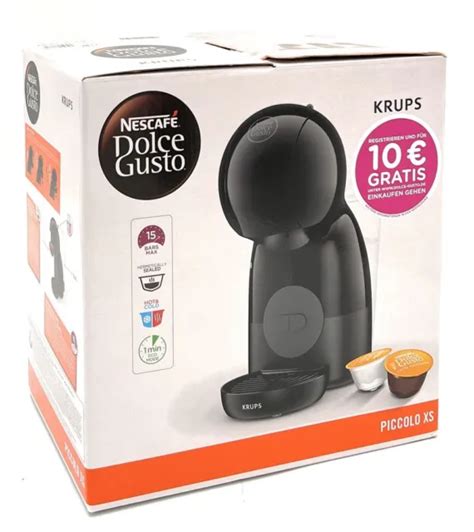 KRUPS NESCAF DOLCE Gusto Piccolo XS KP1A3B Koffiecupmachine Zwart