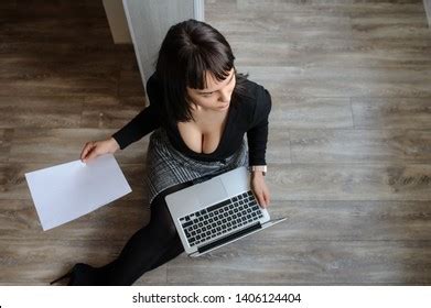 Top View Hot Brunete Office Outfit Stock Photo 1393286639 Shutterstock