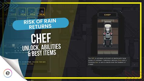 Risk of Rain Returns Chef [Unlock, Abilities & Best Items] - eXputer.com