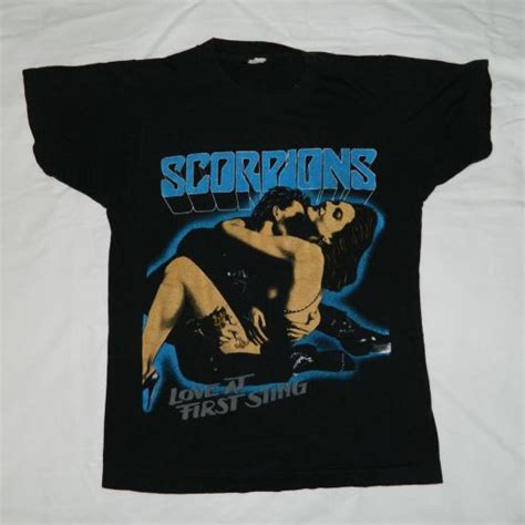 Vintage Scorpions 1984 Love At First Sting T Shirt 80s Tour Defunkd