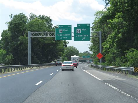 Maryland Interstate 81 Southbound Cross Country Roads