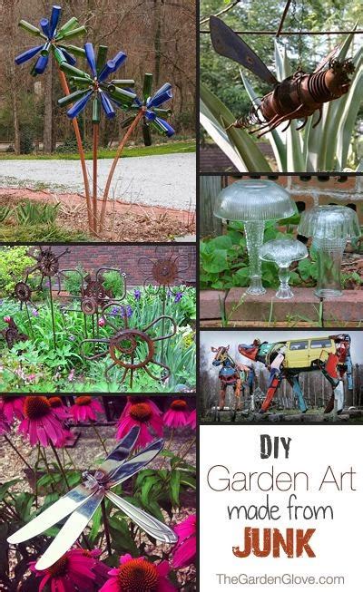 Diy Garden Art Made From Junk Diy Craft Projects