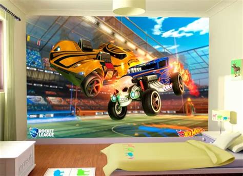 Papel De Parede Hot Wheels Carros Rocket League M Nhw Parcelamento Sem Juros