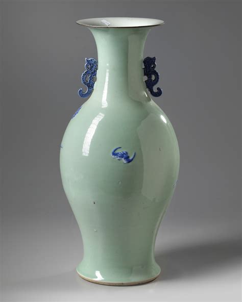 A Large Chinese Celadon Vase