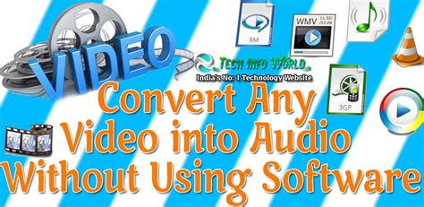 Convert Any Video Into Audio Without Using Software