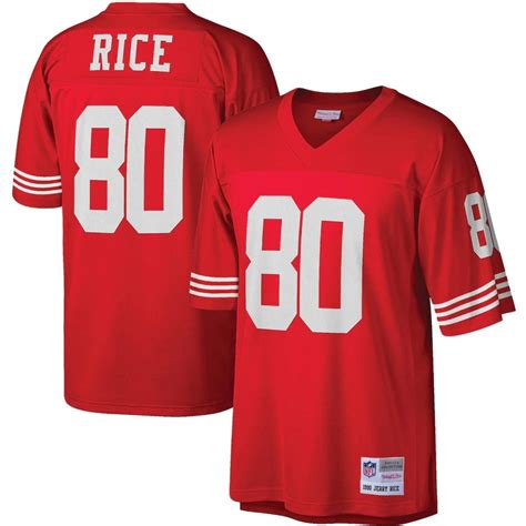 Men S Mitchell Ness Jerry Rice Scarlet San Francisco Ers Big Tall