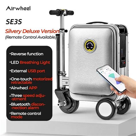 Airwheel Se3s Smart Riding Case Mobility Scooter Electric Luggage Travel Boarding Shopee Malaysia