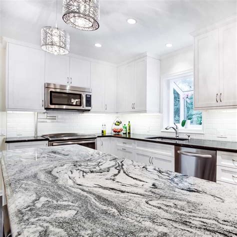 Stunning Granite Kitchen Countertops The Most Popular Granite Kitchen Countertops Silver Cloud