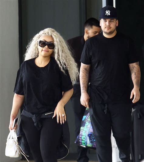 Photo Blac Chyna enceinte et son fiancé Rob Kardashian quittent