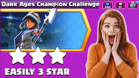 Clash Of Clans 2023 Easiest Way To 3 Star Dark Ages Champion Challenge Youtube