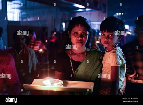 Narayanganj Bangladesh Th Nov A Hindu Devotee Poses For A