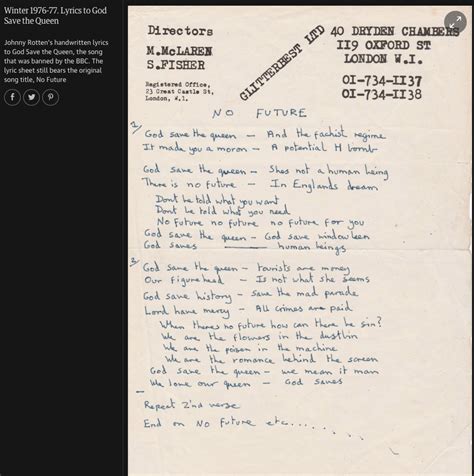 Obsolete Capitalism Sex Pistols God Save The Queen And The Fascist Regime Winter